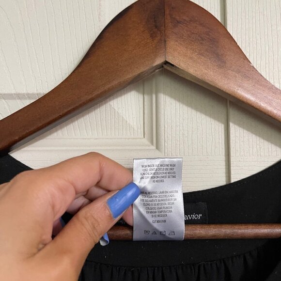 Appropriate Behavior Womens Black Y2K Ruffle Front Sleeveless Shift Dress Medium - Picture 3 of 7